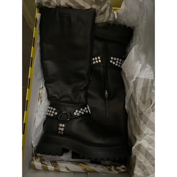 Circus NY By Sam Edelman Womens Hayes Moto Boots Black Leather Size 8M NIB - Picture 6 of 6